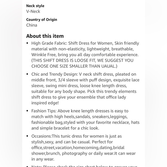 30 MISSKY Womens 3/4 Sleeve Shift Dress NWT size large retails $38.00 - Picture 6 of 13